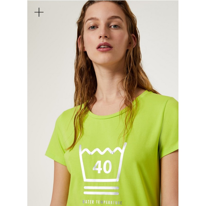 LIU-JO Sport - T-Shirt in cotone con stampa- Germ