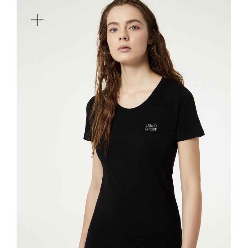 LIU-JO Sport - BASIC Cotton T-Shirt - Black