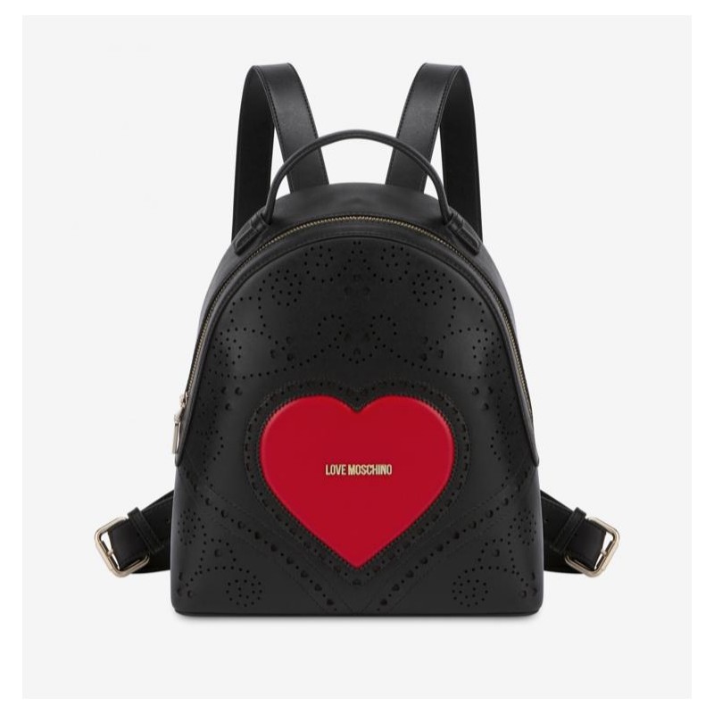 moschino heart backpack