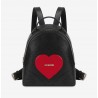 LOVE MOSCHINO- Logo Heart Backpack - Black/Red