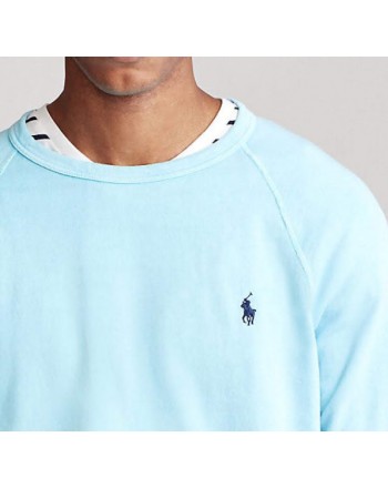 POLO RALPH LAUREN - Lightweight cotton sweatshirt - Turquoise