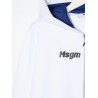 MSGM Baby- Cotton Sweatshirt with Multicolour Print - White
