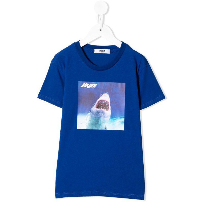 MSGM Baby -  T-shirt con stampa - Royal