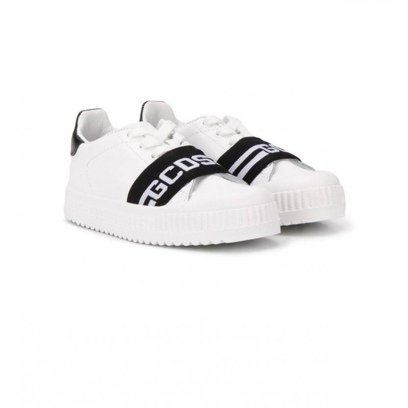 GCDS BABY- G Leather Sneakers - Black