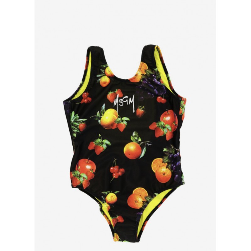 MSGM Baby -  Costume intero Frutta - Nero