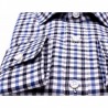ERMENEGILDO ZEGNA - Little Squares Cotton Shirt  - Blue/Black