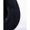 GALLO - Wide Brim Wool Hat  - Charcoal Grey/Light Blue