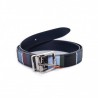 GALLO  - Leather Belt - - Blue/Denim