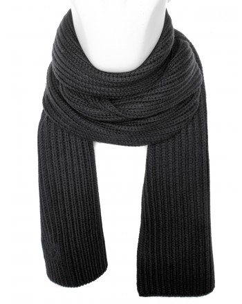 EMPORIO ARMANI - Wool scarf - Black