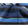 GALLO - Micro stripes pile beanie - Blue/Grey