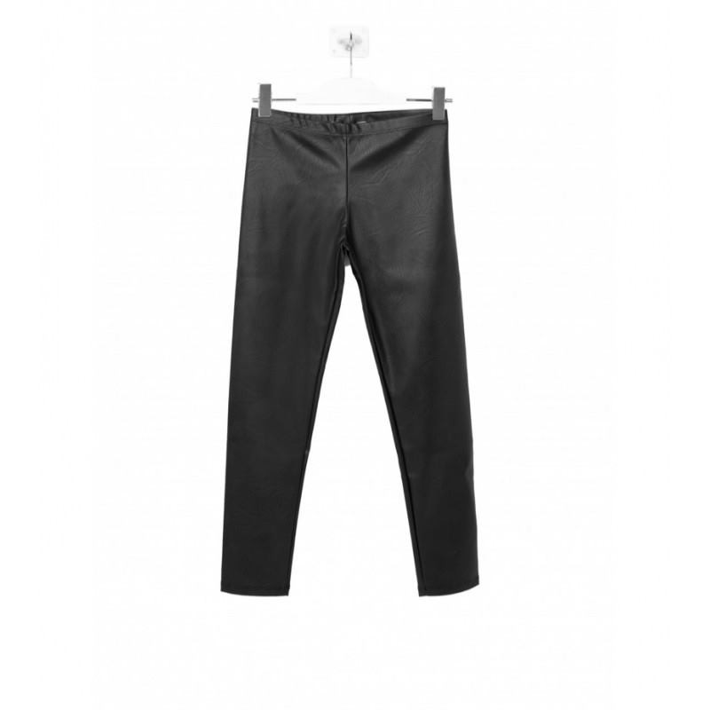 MSGM Baby- Eco-leather leggins - Black
