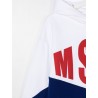 MSGM Baby- Logo Printed Sweatshirt - WHITE/ROYAL