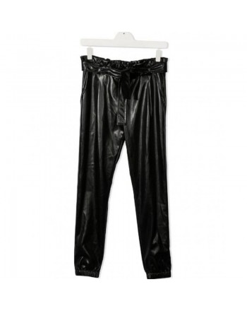 MSGM Baby - Eco-leather Trousers - Black