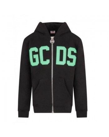 GCDS Mini - Rubber logoed Sweatshirt - BLACK