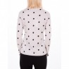 MAX MARA - Silk and cashmere Sweater with polka dot - Ice white