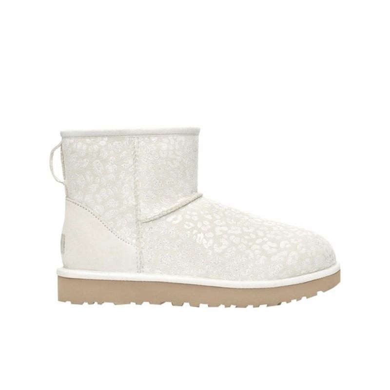 UGG - W SNOW LEOPARD Boots-  WHITE