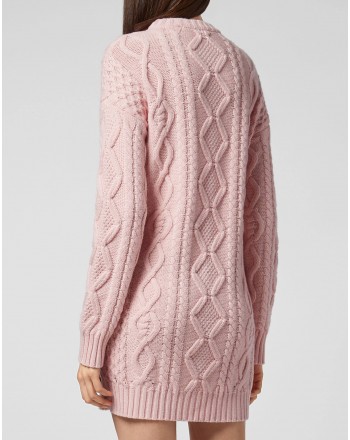 PHILIPP PLEIN - Knit Mini Dress LUCKY - Pink
