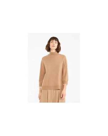 MAX MARA STUDIO - Wool and Cashmere Knit BERGER - Camel