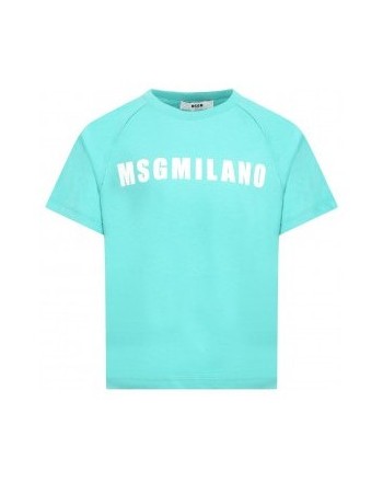Msgm Baby - T-shirt Con Logo - Tiffany