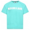 Msgm Baby - T-shirt Con Logo - Tiffany