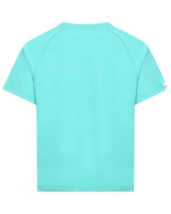 Msgm Baby - T-shirt With Logo - Tiffany