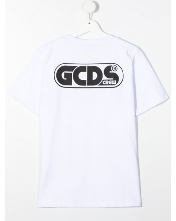 Gcds Mini - T-shirt Con Stampa - Bianco