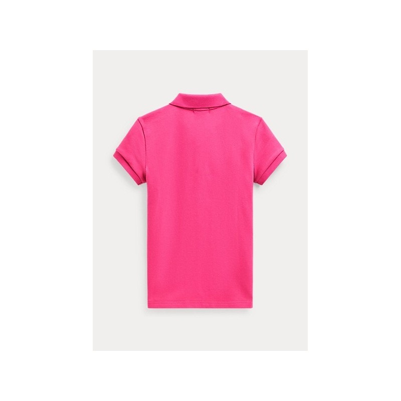 POLO KIDS - Basic 5-Button Polo Shirt - Fuxia -