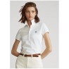POLO RALPH LAUREN  - Basic 5-Button Polo Shirt - White -