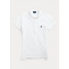 POLO RALPH LAUREN  - Basic 5-Button Polo Shirt - White -