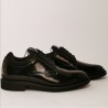 TOD'S - Glossy Leather Derby Shoes  - Black