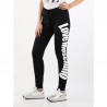 LOVE MOSCHINO - Trousers with logo writing - Black