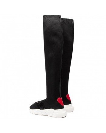 LOVE MOSCHINO- Tech Fabric Boots - Black