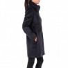 FAY - Wool and Cashmere Coat with Frogs  ROMANTIC - Blue