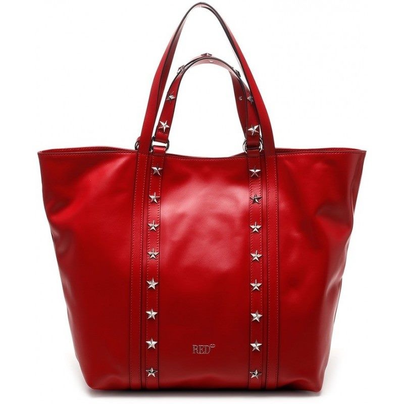 RED VALENTINO - Shopping bag TOTE - RED KISS