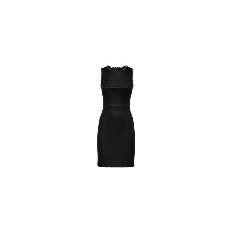 PHILIPP PLEIN - FULL COLOR Stretch Leather Dress - Black