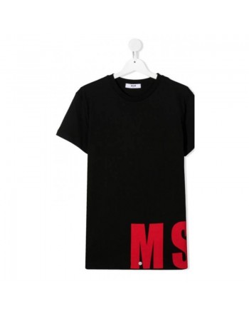 MSGM Baby- T-Shirt Stampa logo - NERO