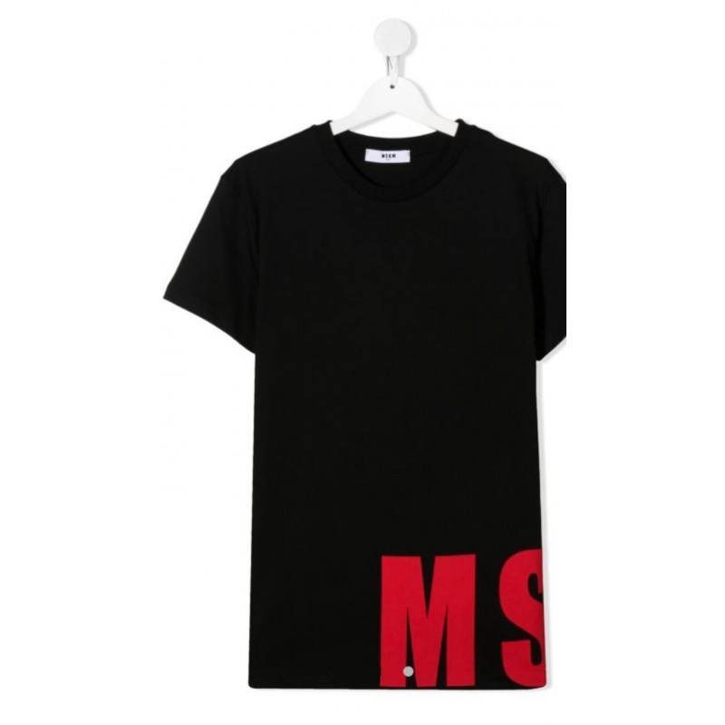 MSGM Baby- T-Shirt Stampa logo - NERO