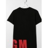 MSGM Baby- Logo Printed T-Shirt- BLACK
