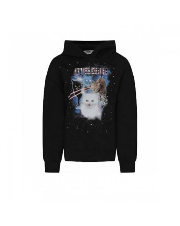 MSGM Baby -  Hood Cats Sweatshirt - BLACK