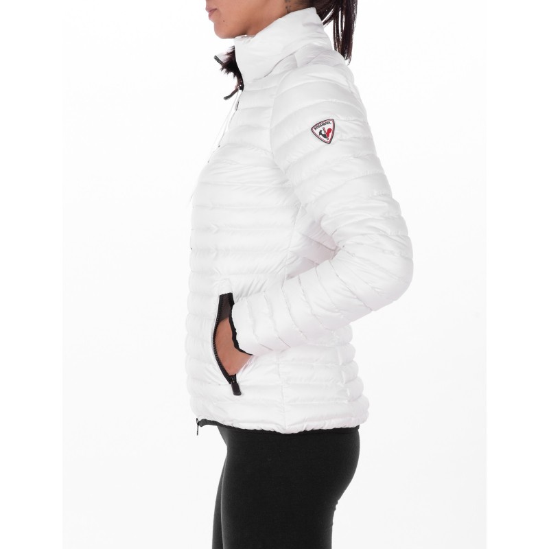 ROSSIGNOL - Short Down Jacket with side Logo - White
