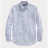 POLO RALPH LAUREN -  Popeline Slim Fit Shirt - Blue/White