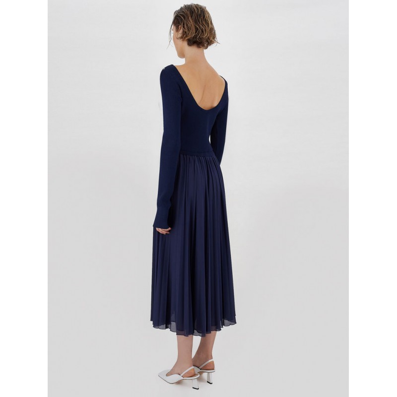SPORTMAX - FALENA Knit  Dress - Night Blue