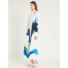 SPORTMAX - PAROLE Cotton Popeline Dress - White/Blue