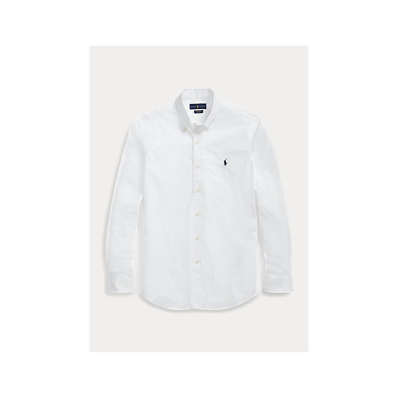 POLO RALPH LAUREN  -   Camicia in Popeline Slim-Fit - Bianco