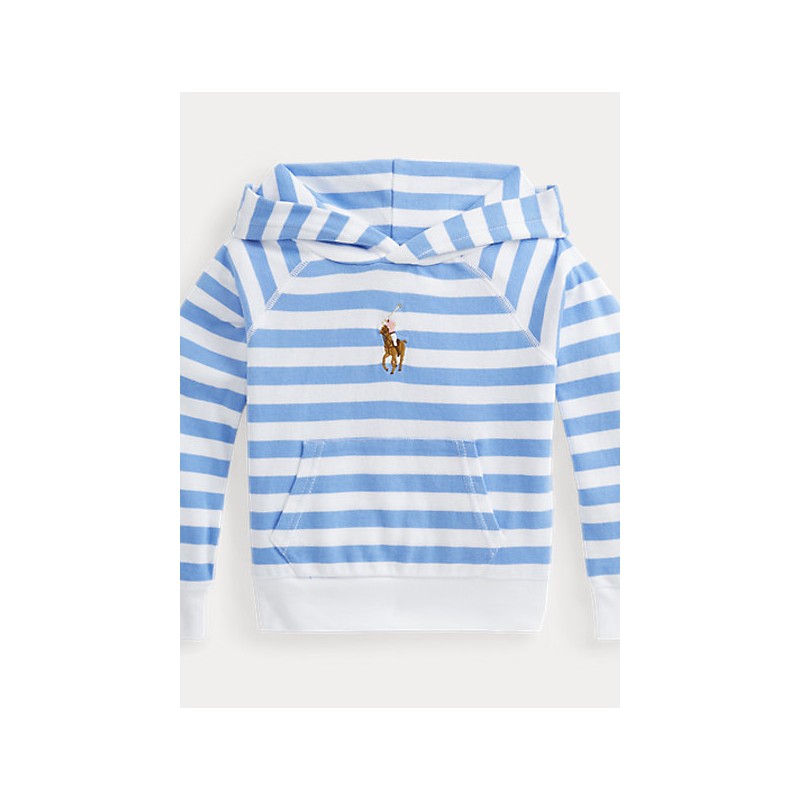 POLO KIDS -Striped Hooded Sweatshirt