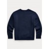 POLO KIDS -  Crowneck Sweatshirt with Bear Print -Blue
