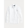 POLO RALPH LAUREN  - Linen Slim Fit Shirt  - White -