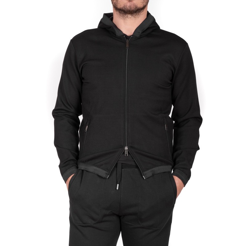 EMPORIO ARMANI - Sweatshirt in Vescosa - Black