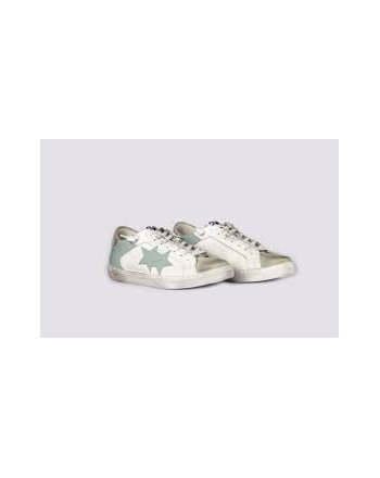 2 STAR - Sneakers  2S3041 Bianco/Ghiaccio/Celeste