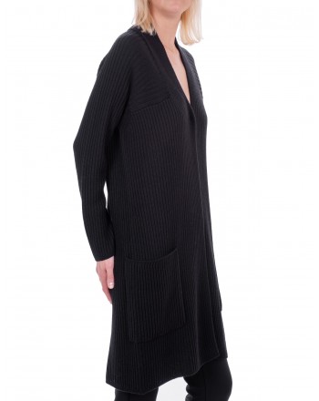 MAX MARA STUDIO - OMERO cardigan in pure new wool - Black